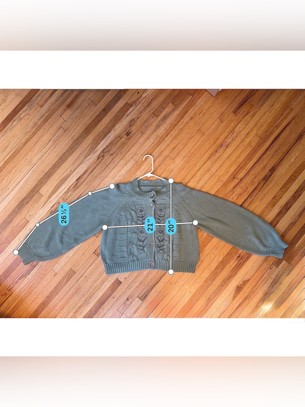 NWT Free People We The Free On The Edge Cardi Cardigan Green M - Picture 5 of 6